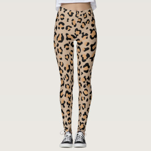 Leggings Empreinte de léopard, Spots de léopard, Leopard Br