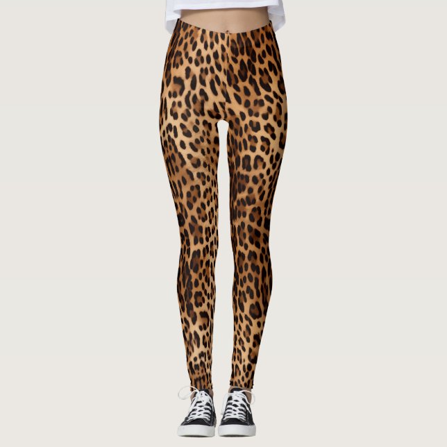 Leggings Empreinte de léopard tendance (Devant)