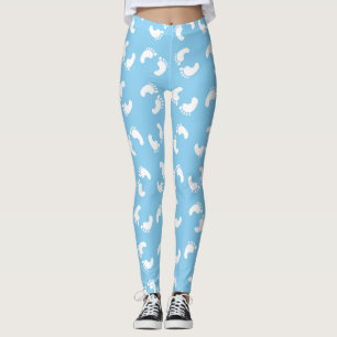 Leggings Empreintes de bébé, Pied de bébé, Traces de pas, B
