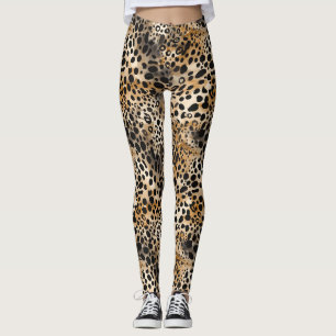 Leggings Empreintes de léopard