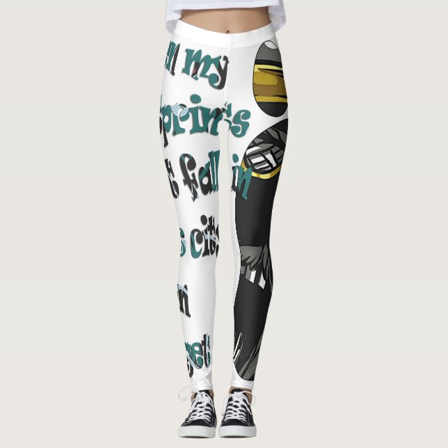 Leggings Empreintes d'empreinte (Devant)