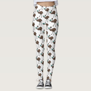Leggings Emu avec dessin animé d'oeufs