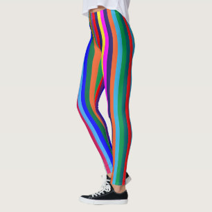 Leggings en bande colorée