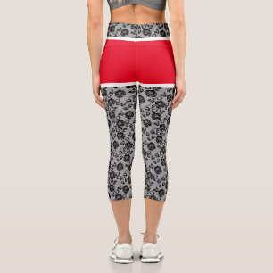 Leggings en dentelle noire Faux