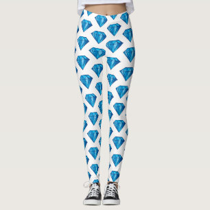 Leggings en Diamant Bleu