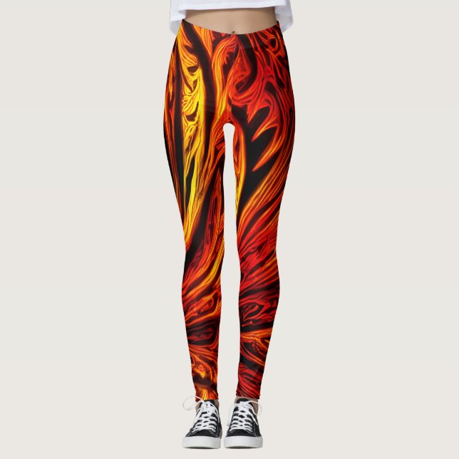 Leggings En feu (Devant)