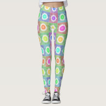 Leggings en fleurs