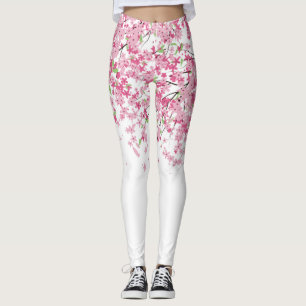Leggings en fleurs de cerisiers
