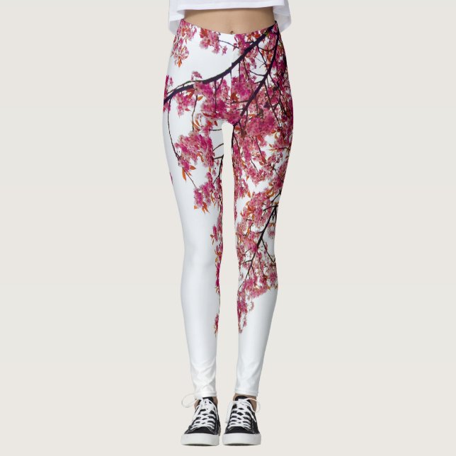 Leggings en fleurs de cerisiers (Devant)