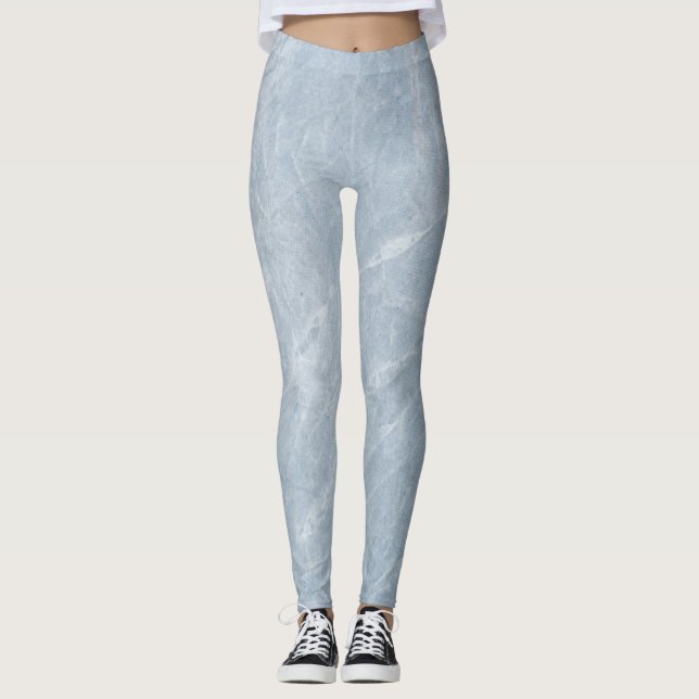 Leggings en marbre gris (Devant)