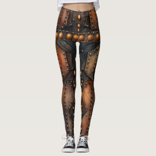 Leggings en métal vissé
