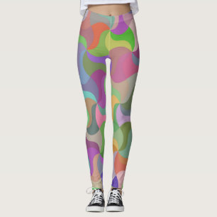 leggings en mosaïque pastel