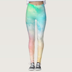 Leggings en multi-couleurs avec élasthanne/polyest