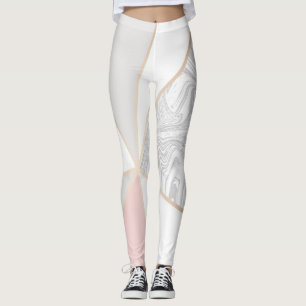 Leggings en or rose