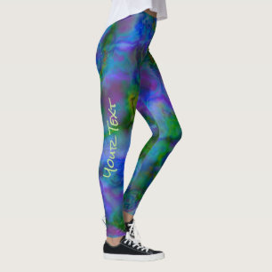 Leggings en plasma coloré