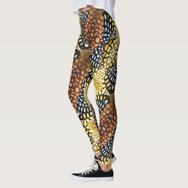 Leggings en plumes de cuir de Reeve - Design 2 (Gauche)