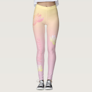 Leggings Énergie de lotus roses