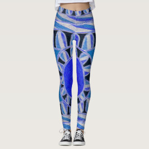 Leggings ÉNERGIE SOLAIRE SOLAIRE Abstraite Géométrique B