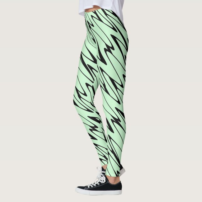 Leggings Engager la dynamique verte de la menthe (Gauche)