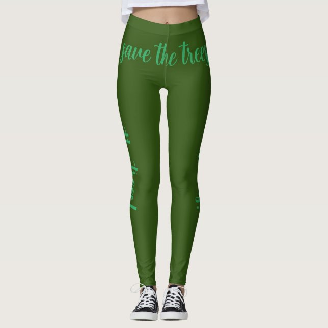 Leggings enregistrer les pantalons arborés (Devant)