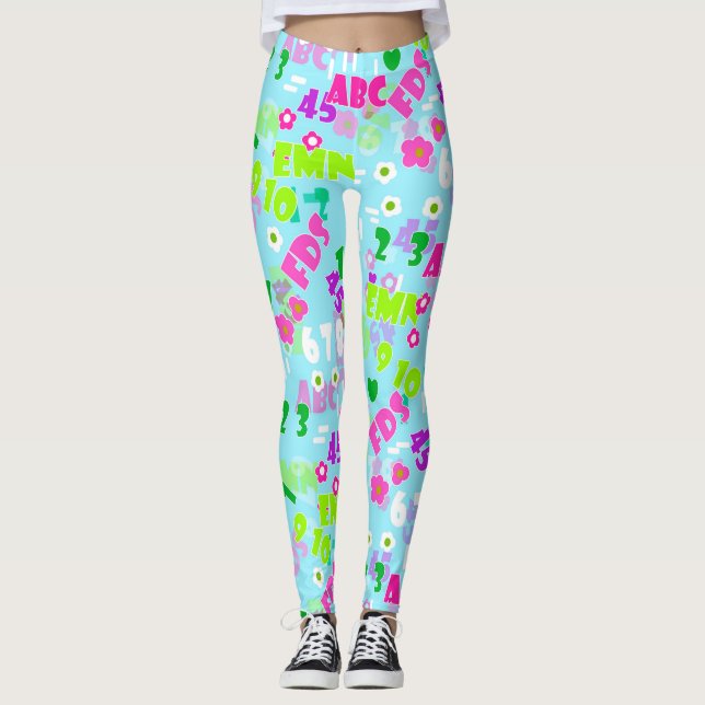 Leggings Enseignement de la texture mathématique physique é (Devant)