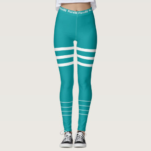 Leggings entraînement moderne bleu blanc