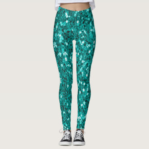 Leggings Épercées turquoise : Bright Close Up Foundation