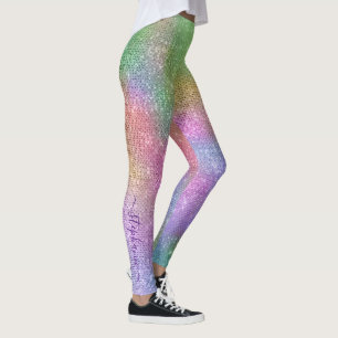 Leggings Épersion arc-en-ciel personnalisée