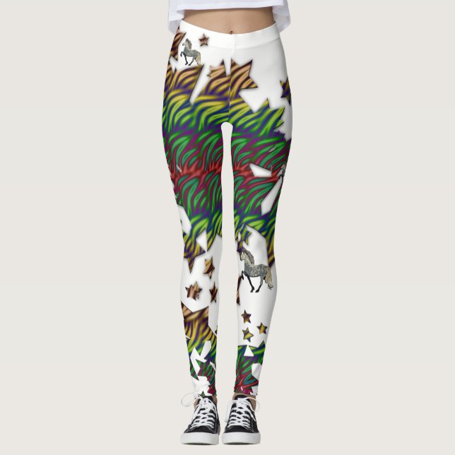 Leggings Équestre islandais Astra Star (Devant)