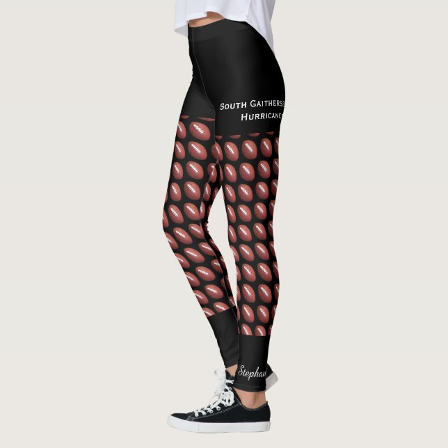 Leggings Équipe de football, Fake Black Shorts, Nom (Gauche)