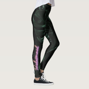 Leggings Équipe de la mariée   La mariée de Tropical Palms