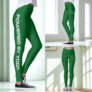 Leggings Équipe de yoga à impression personnalisée Forrest