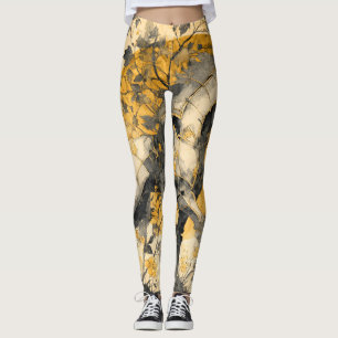Leggings Esprit Botanique Vintage Cheval Blanc Fleurs Vigne
