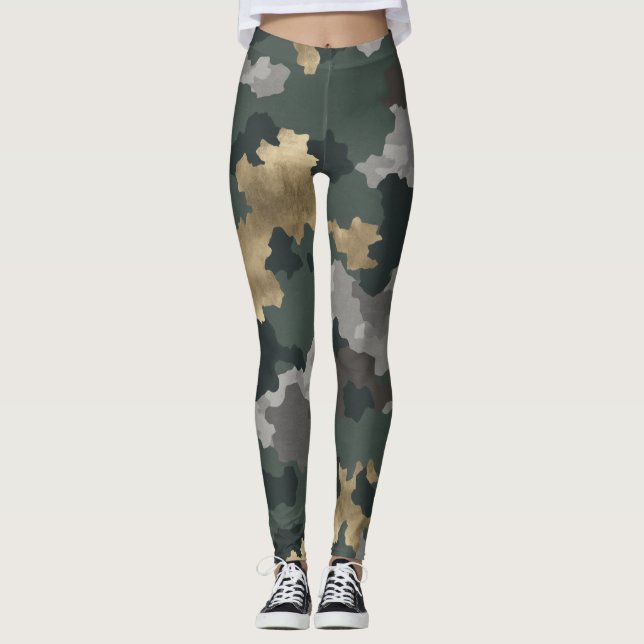 Leggings Esthétique militaire (Devant)