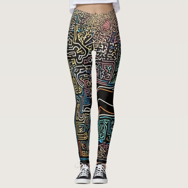 Leggings Et "Leggings ChromaDream : un Kaleidoscope (Devant)