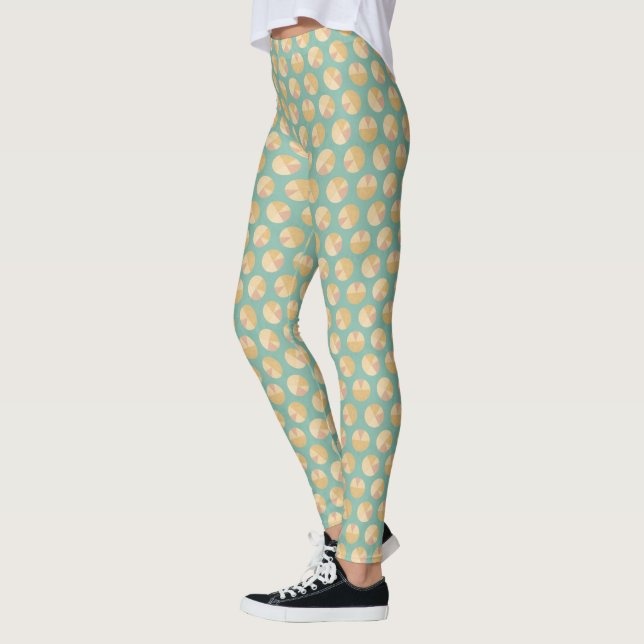 Leggings Étape motif orange et vert de | de Geo de (Gauche)