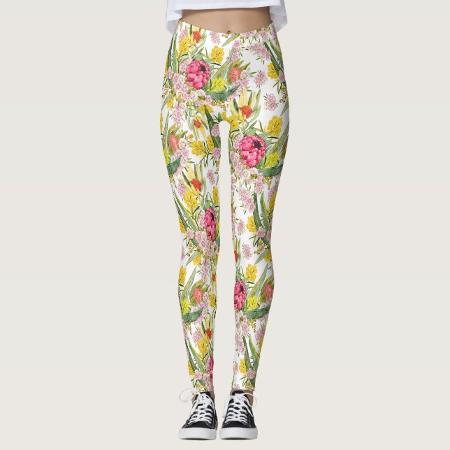 Leggings Été tropical australien (Devant)