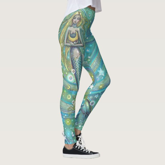 Leggings Étincelles Légendes d'Imaginaire de sirène (Droite)