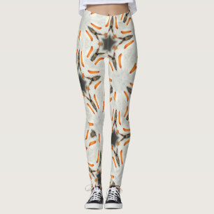 Leggings étoile cosmique saumâtre blanc