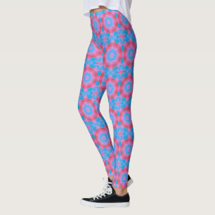 Leggings Etoile orientale rose et bleu