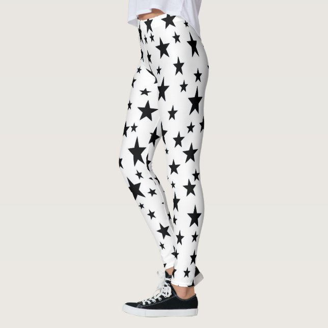 Leggings Étoiles de noir (Gauche)