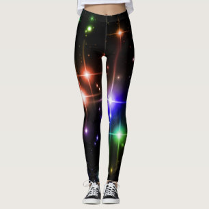Leggings Étoiles de Parties scintillant colorées brillantes