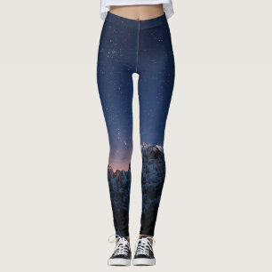 Leggings Etoiles et montagnes enneigées