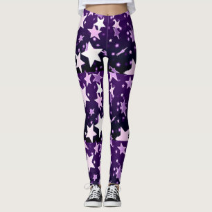 Leggings Étoiles violettes
