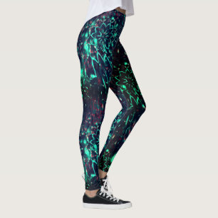 Leggings Étrange fleur perdue dans la forêt de débris
