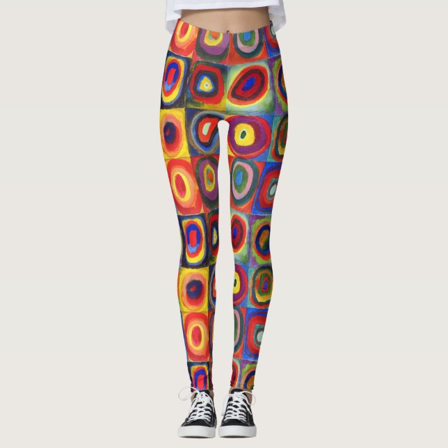 Leggings Étude de couleur par Wassily Kandinsky (Devant)