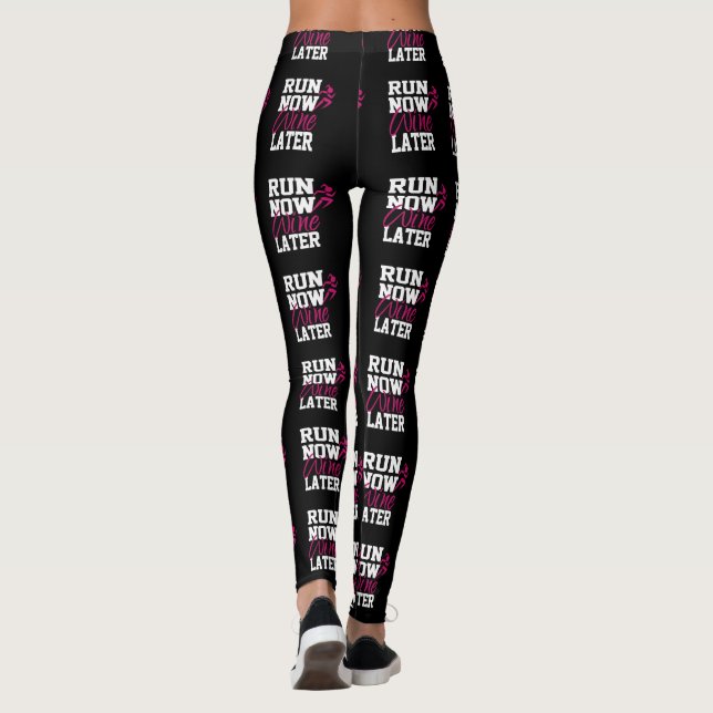 Leggings Exécuter maintenant vin plus tard (Dos)