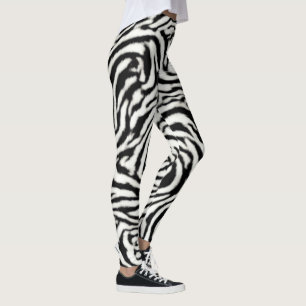 Leggings Exotic Safari Curvy Zebra Stripes