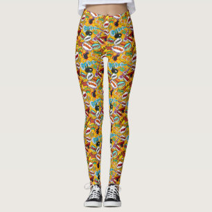 Leggings Explosions de Pop Art de Bande Dessinée
