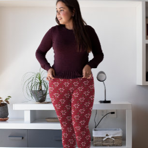 Leggings Fa La La Festive Holly Christmas